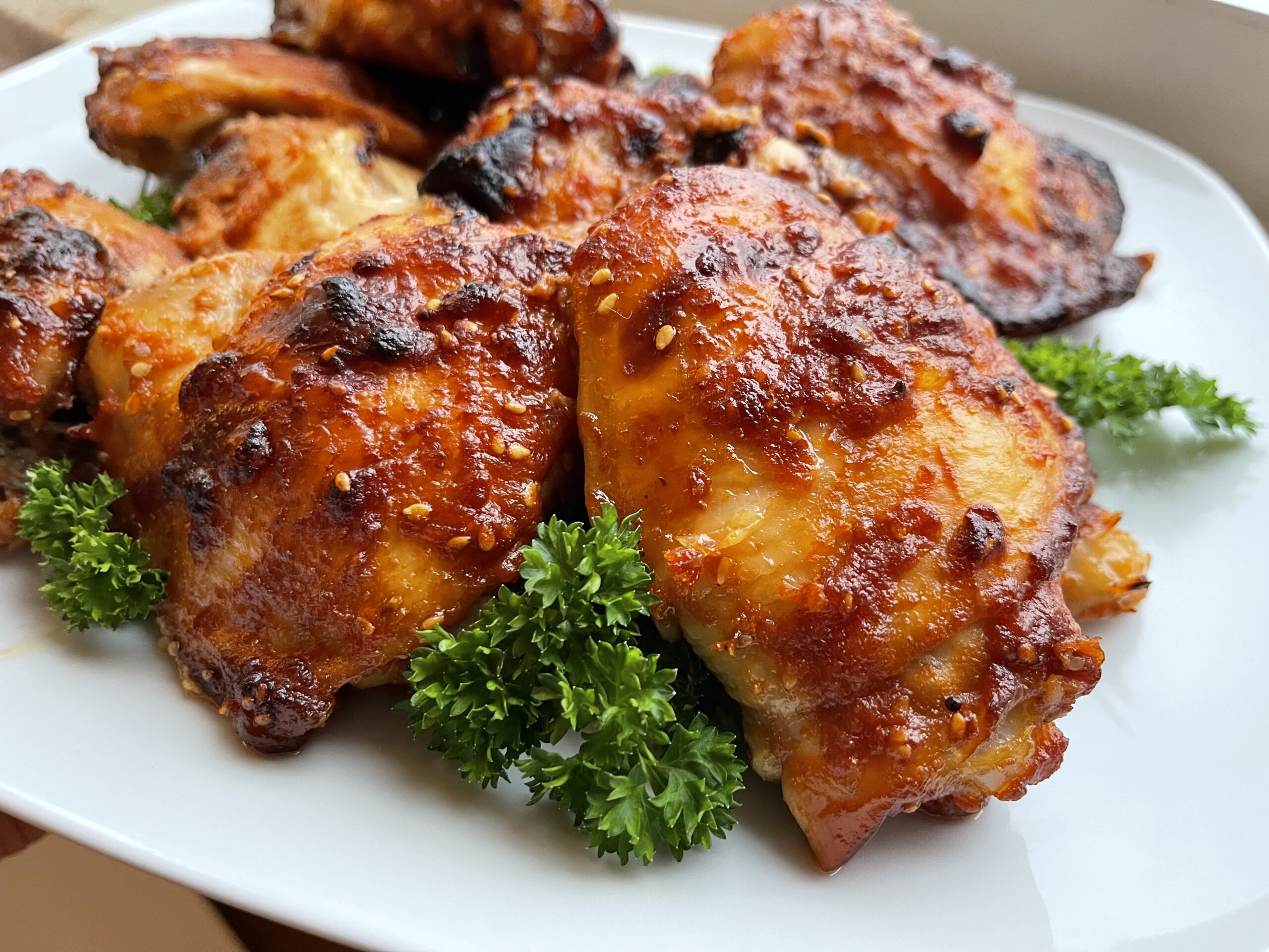 Freezer-to-Oven Sesame Miso Chicken Thighs